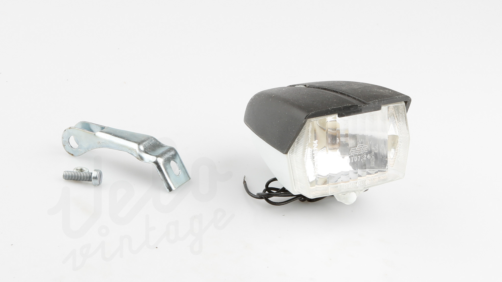 Feu Avant Vélo Route Vintage FER Avec Dynamo DDR-Ruhla 6V-3V – Non Fonctionnel