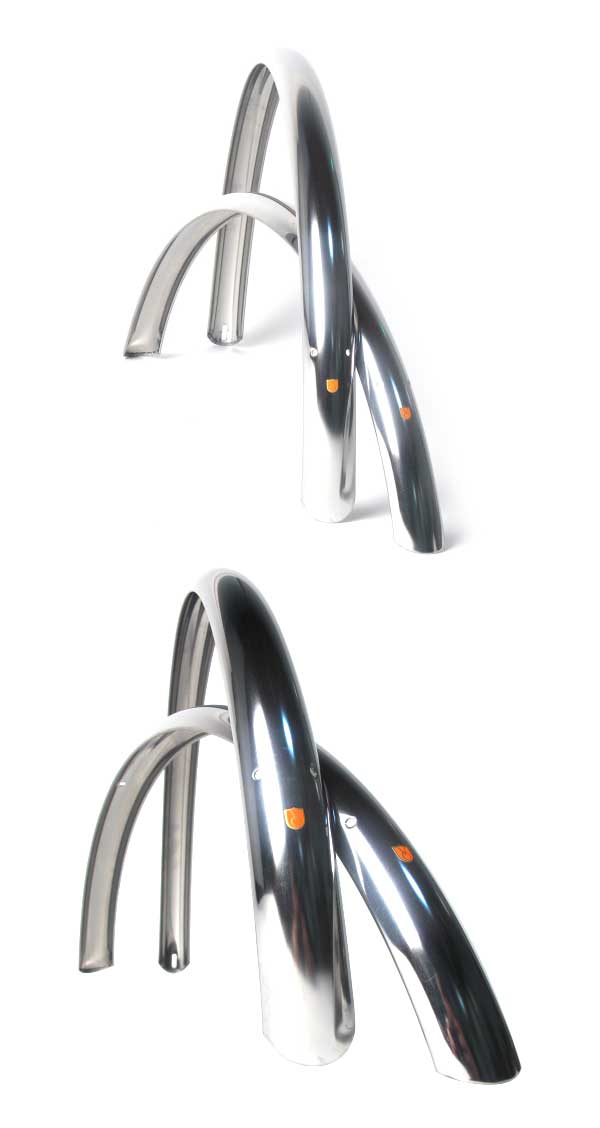 Parafanghi per bici, 2 pezzi, per ruote da 28 pollici, larghezza 45mm