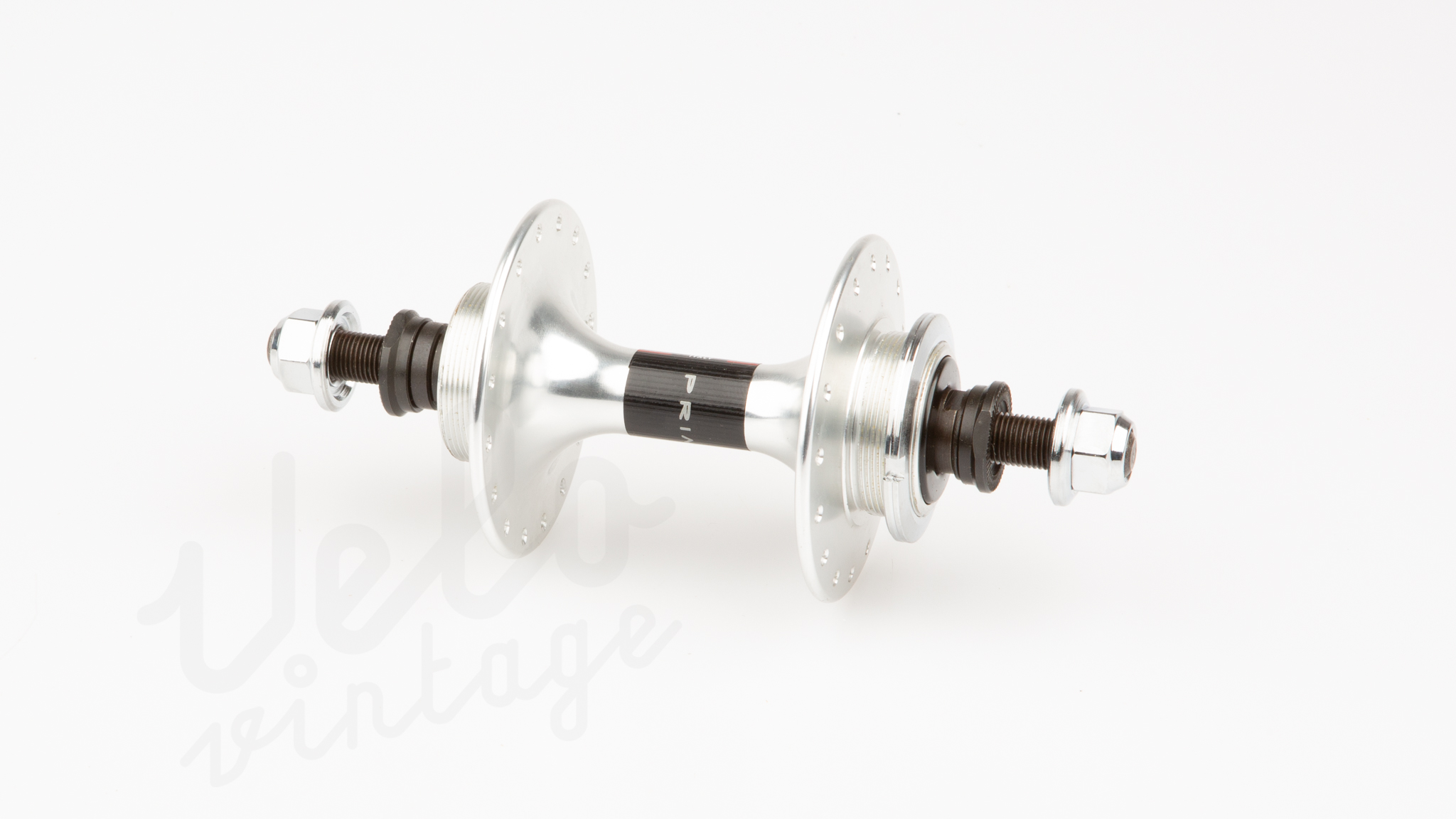 Paire De Moyeux De Piste Miche Primato - Large Flange, 32 Trous, Argenté, Neufs