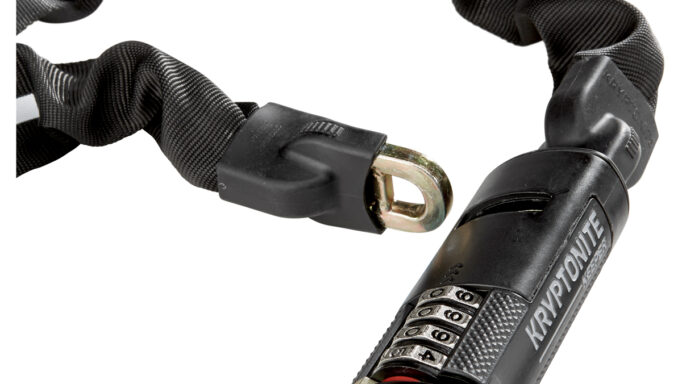 Kryptonite | Combo Kædelås | Keeper 712 | 7mm x 120cm Integrated | Med kode