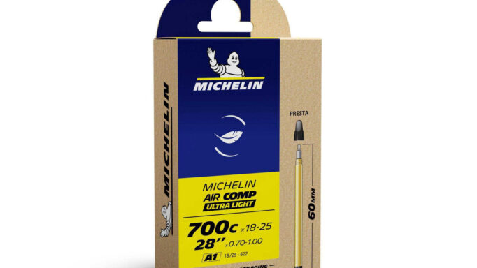 Michelin | Aircomp Ultralight tube | 700 x 18-25c | Presta Racerventil 60 mm