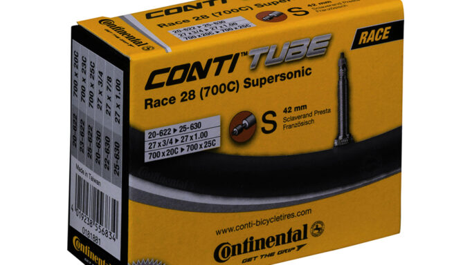 Continental | Race Tube Supersonic | 700 x 20-25c (20-25x622-630) | Presta Racerventil (Removable core) 42 mm