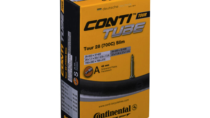 Continental | Tour Tube Slim | 700 x 28-37c (28-37x622)/(32-630) | Presta Racerventil (Removable core) 42 mm