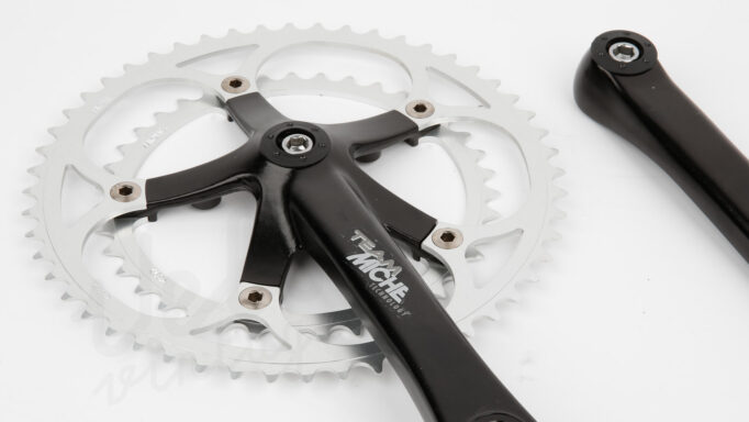 Miche Team Racer Kranksæt | 52/39T | 170 mm Arme | 135 BCD | Sort/Sølv