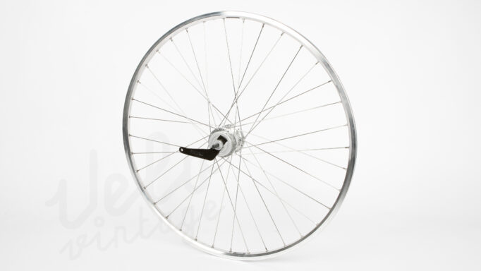 Sturmey Archer SRC3 3 Gear Baghjul med Fodbremse | Chrina Sølv Poleret 36H | 700c