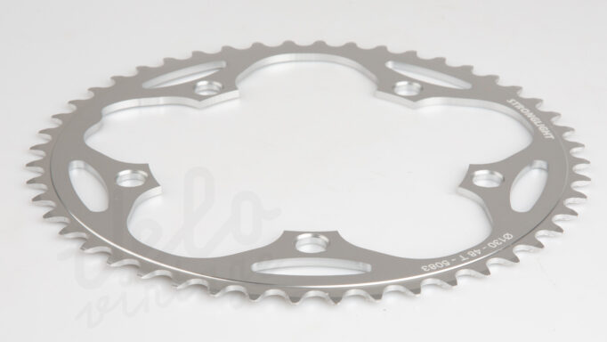 Stronglight Klinge 48T | 5083 Aluminium | 5 huls  | Ø130 mm | Sølv