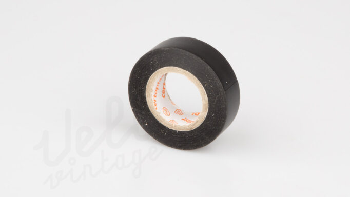 1 rulle afslutningstape til styrbånd Sort