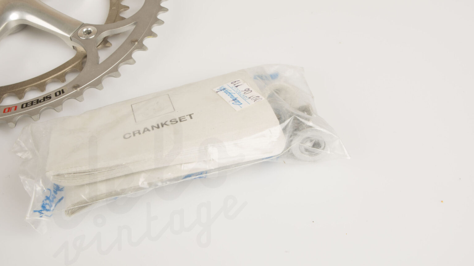 Campagnolo Crankset 172.5 52/39 Vintage Road Crankset 9/16x20 Italy Silver 93