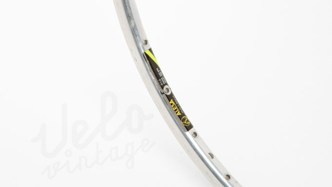 NOS Vintage Alesa 913 Fælg | Clincher | 700c | 36H | Sølv Poleret