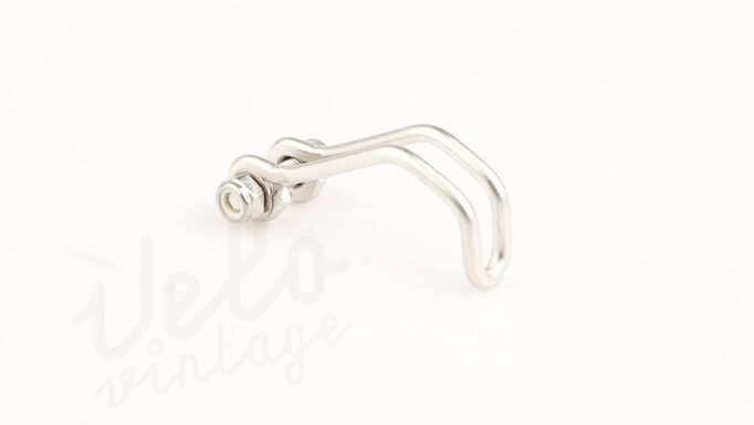 Rindow Rustfri Stål Forgaffel Krone Lygte Beslag | Til Rindow Bullet Lygte | Kurvet | Sølv