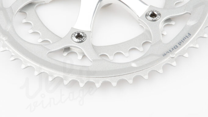 SunRace FCR96 Dobbel Compact Kranksæt |  50/34T | | Alu 170mm Arme | 5-10 Speed Kompatibel | Sølv