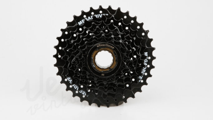 Sunrace 7 speed Skruekrans MFM300 | 14-34T | Sort