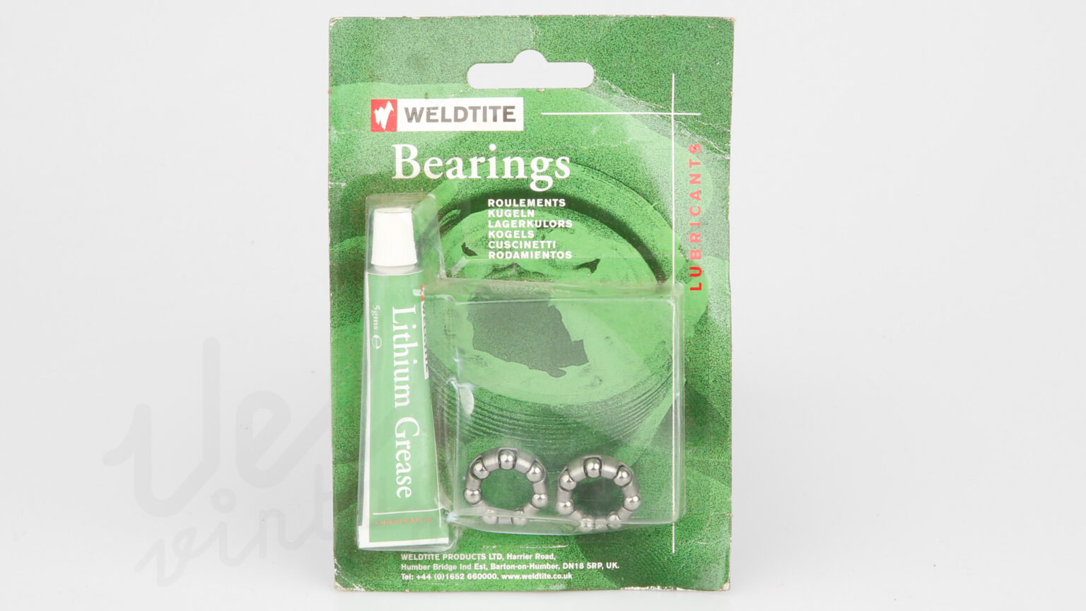 WELDTITE KIT MOYEU AXE AVANT ROULEMENT CAGE A BILLES 3/16