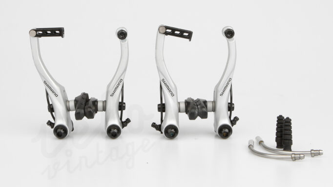 Shimano  V-Bremse BR-T4000 |  2. Sæt (For + Bag)  | Sølv | BR-T4000