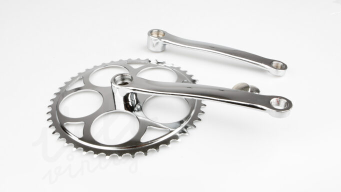 Retro Kranksæt Stål Krom I Firkantet Aksel 46T I 170mm