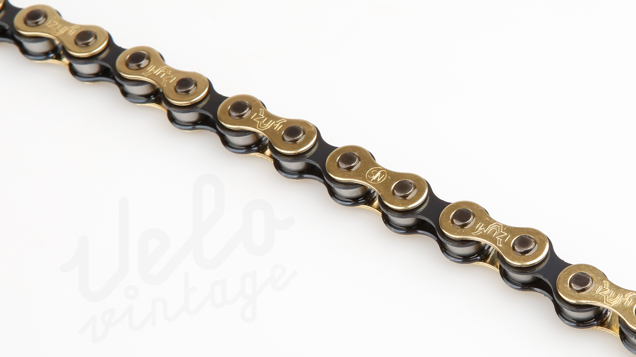 Izumi V Super Toughness Track NJS Chain | 1/2″ x 1/8″ | Gold/Black