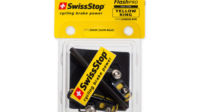Swissstop Bremseklodser Med Holder | Fælgbremser | Full FlashPro Yellow King Carbon