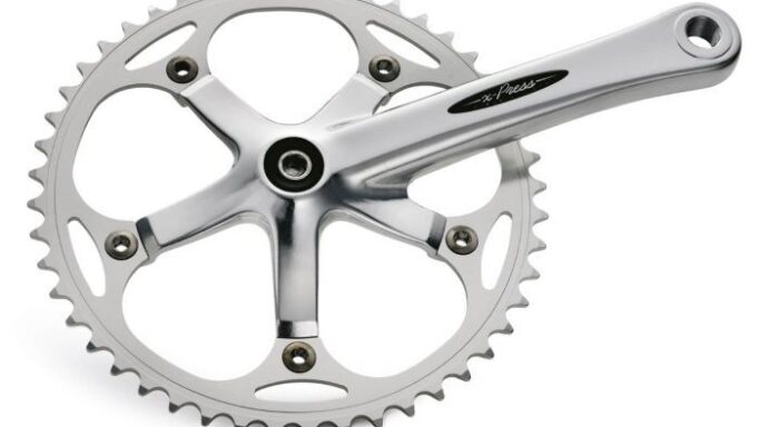 MICHE x-Press crank set | 44 teeth | silver | singlespeed, 1/2" x 3/32" | 170 mm