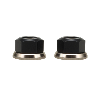 Runwell Elite Hub Nut M10 (Baghul) | Sort / Sølv