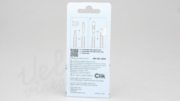 Schwalbe CLIK Valve ventil Konverterringssæt | Presta til CLIK TEC Ventil