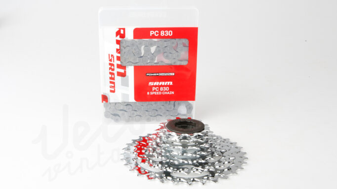 SRAM Power Pack PG-730 7-Speed Kassette 12-32T / Sram PC-830 Kæde | Sampak