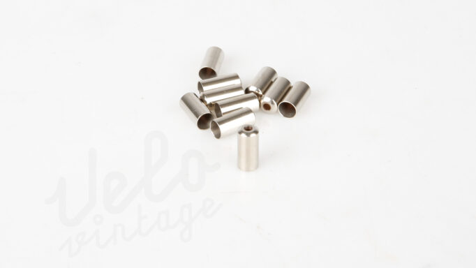 Jagwire Yderkabelende | ø5mm | Messing | Krom Belagt | 10 Stk Pose