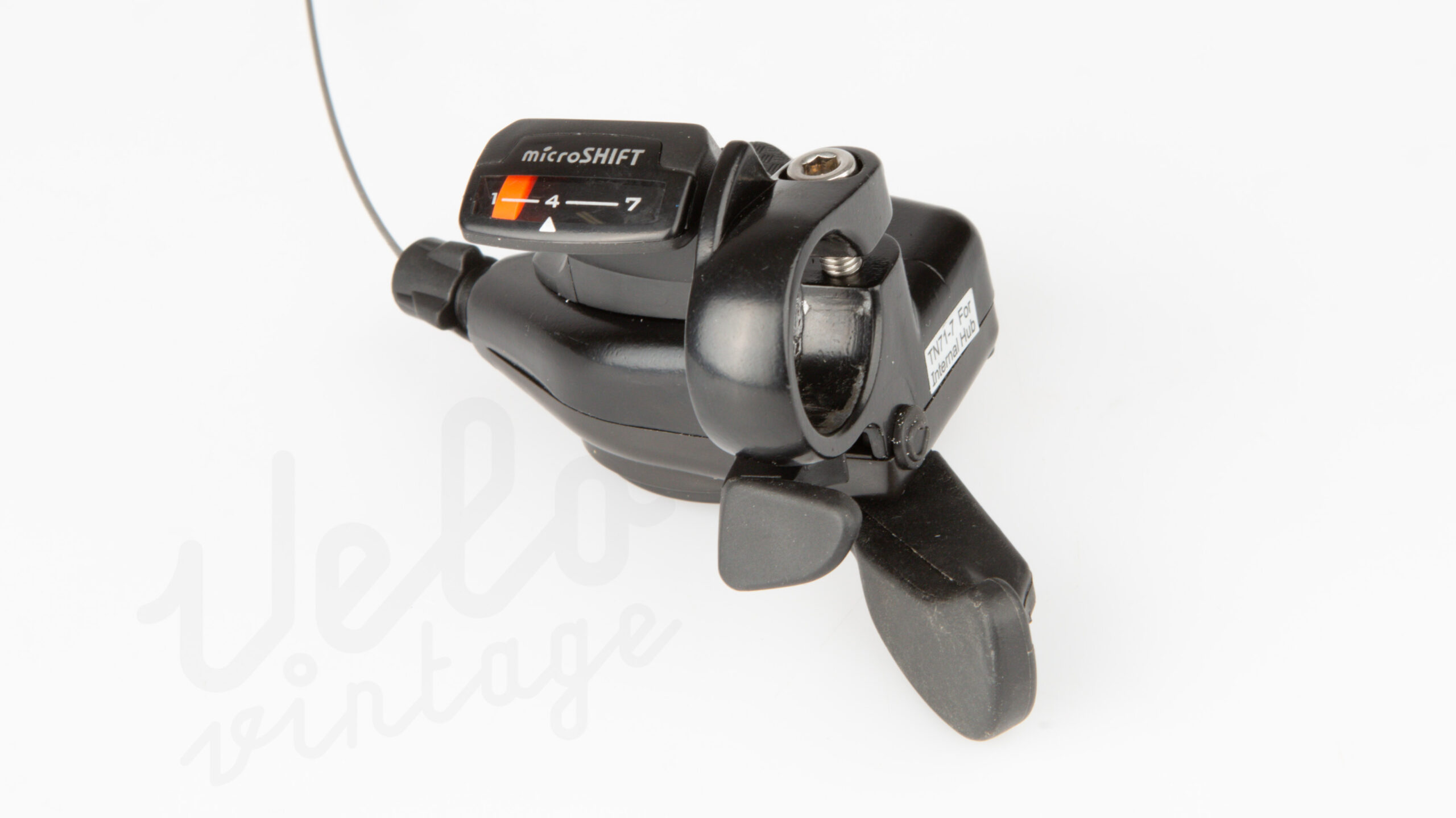 Microshift Gearvælger (Thumb Shifter) TN71-7 | Til Shimano Nexus 7 Invendige Gear | Incl Gearwire