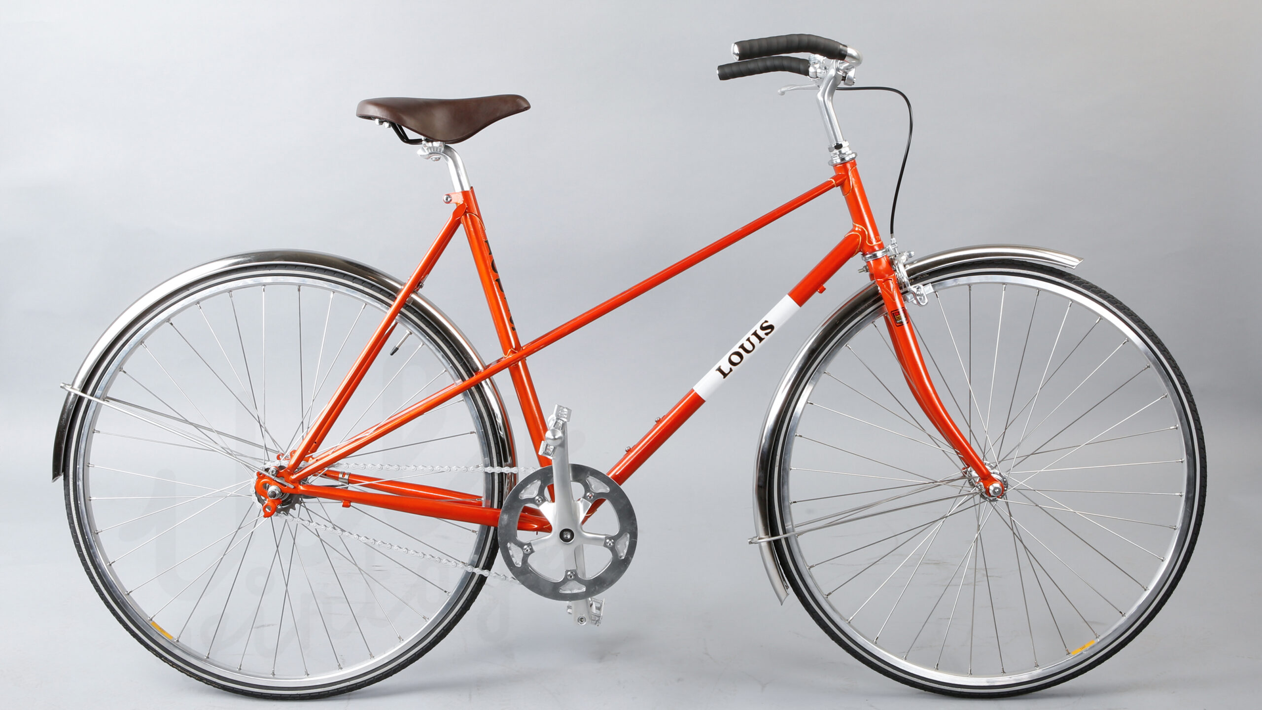 Louis Sport Dame Mixte | 1 Gear Med Fodbremse | Budget Model | 53 cm | Burnt Orange