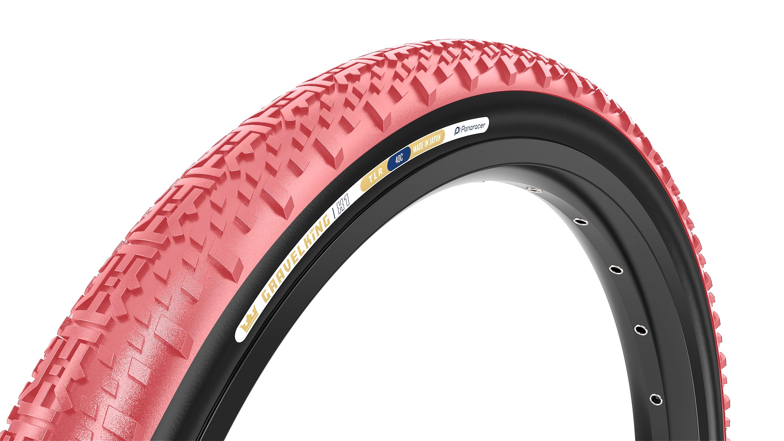 Panaracer GravelKing X1 foldedæk 700x40 480g rosasort