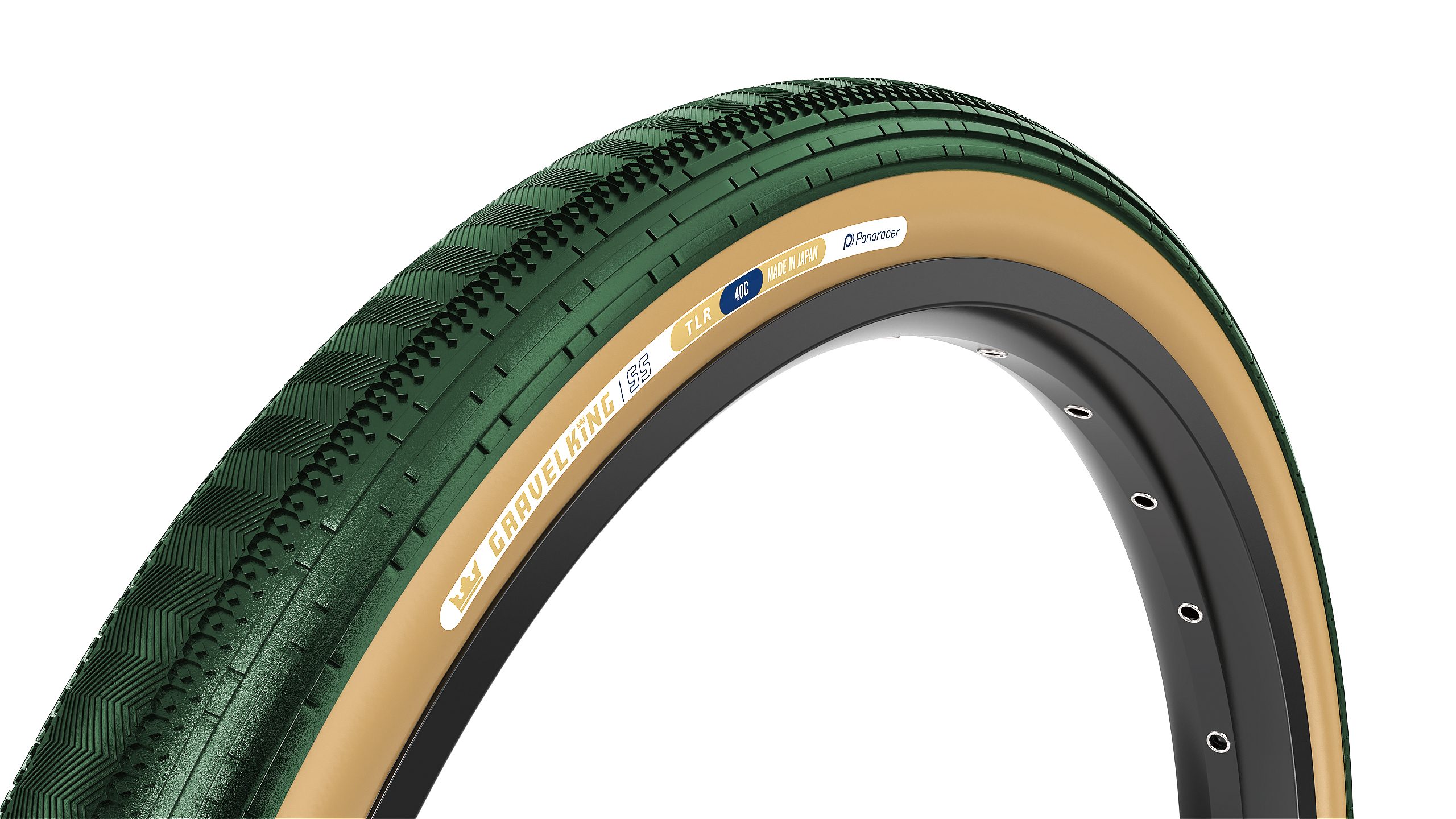 Panaracer GravelKing SS foldedæk 700x40 480g racing greenbrun