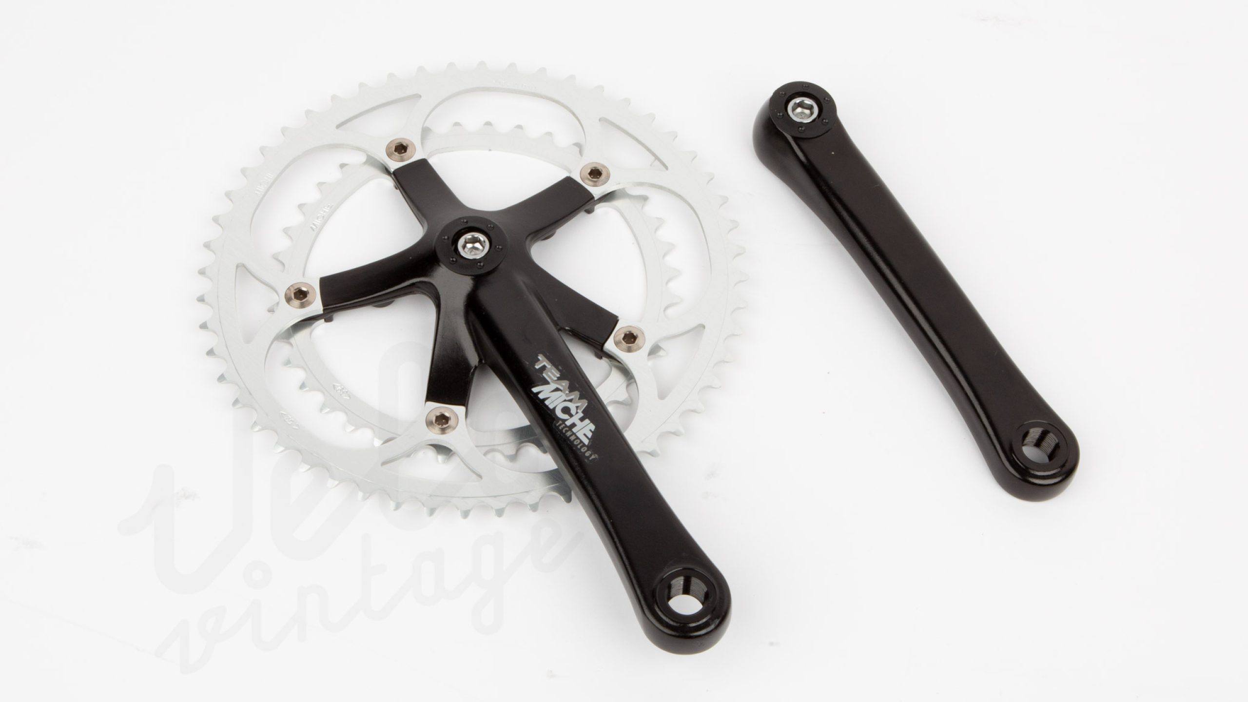 Miche Team Crankset 52/39T Black/Silver