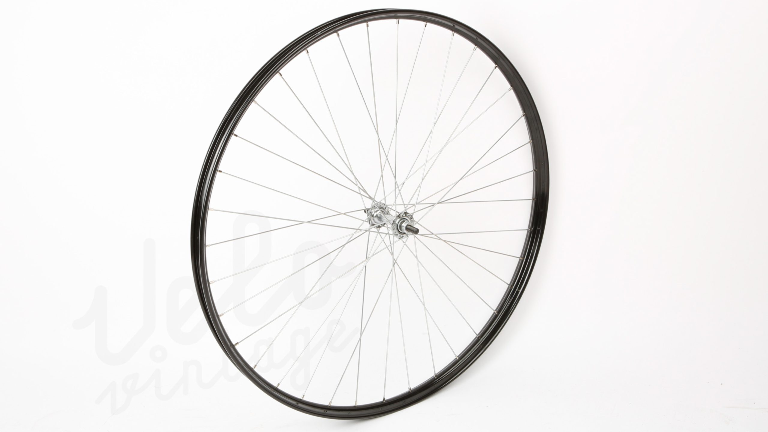 Forhjul 28x1-1/2" Sort Westwood Fælg / Krom Nav